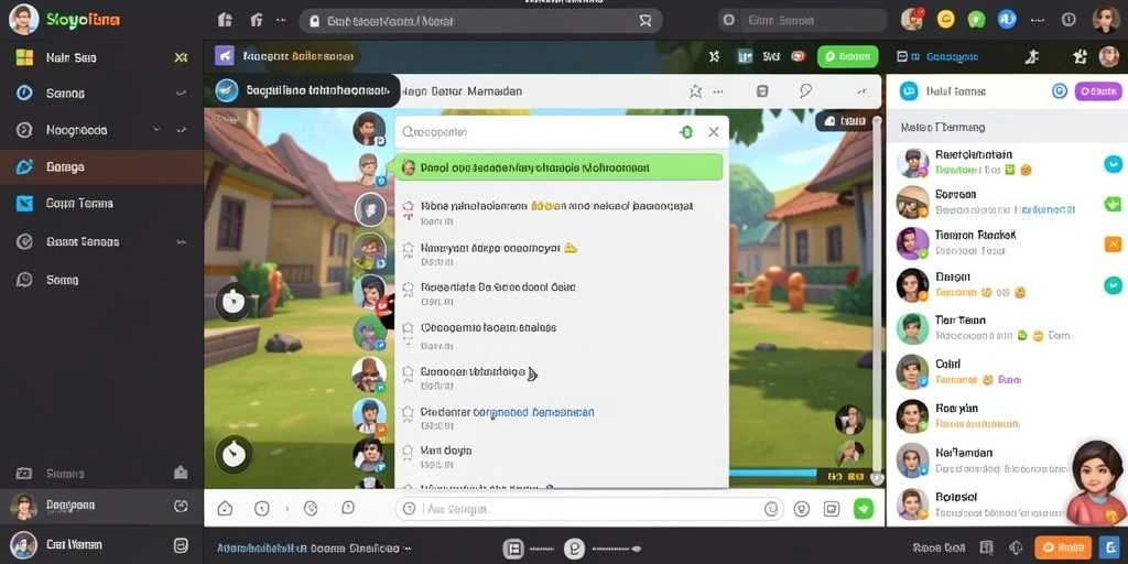 Fitur sosial yang memungkinkan interaksi antar pemain dengan mudah.