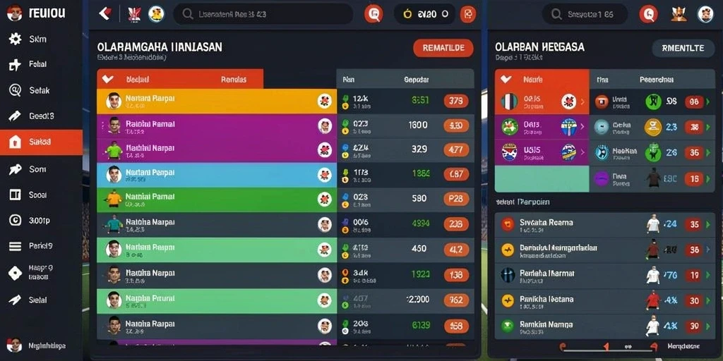 Gambaran interaksi antar pemain dalam tim.