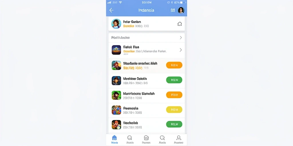 Screenshot fitur tantangan harian yang menarik.